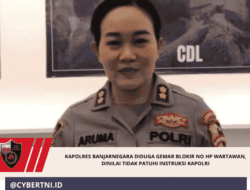 Kapolres Banjarnegara Diduga Gemar Blokir No HP Wartawan, Dinilai Tidak Patuhi Instruksi Kapolri