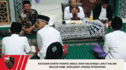 Ratusan Santri Ponpes Abdul Hadi Ngudirejo Larut dalam Maulid Nabi, Sholawat hingga Istighosah