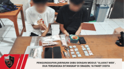 Pengungkapan Jaringan Sabu dengan Modus “Alamat Web”, Dua Tersangka Ditangkap di Sragen; 16 Paket Disita