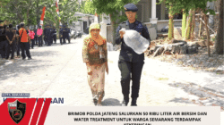 Brimob Polda Jateng Salurkan 50 Ribu Liter Air Bersih dan Water Treatment untuk Warga Semarang Terdampak Kekeringan