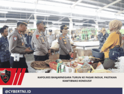 Kapolres Banjarnegara Turun ke Pasar Induk, Pastikan Kamtibmas Kondusif