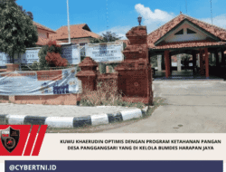 Kuwu Khaerudin Optimis dengan Program ketahanan pangan Desa Panggangsari yang di kelola BUMDES Harapan Jaya