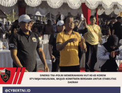 Sinergi TNI–Polri Memeriahkan HUT ke-65 Korem 071/Wijayakusuma, Wujud Komitmen Bersama untuk Stabilitas Daerah