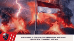 4 GUNUNG API DI INDONESIA ERUPSI BERSAMAAN, MASYARAKAT DIMINTA TETAP TENANG DAN WASPADA