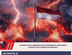 4 GUNUNG API DI INDONESIA ERUPSI BERSAMAAN, MASYARAKAT DIMINTA TETAP TENANG DAN WASPADA