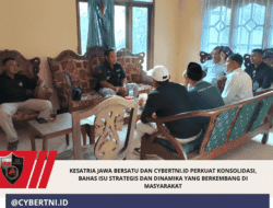Kesatria Jawa Bersatu dan CyberTNI.id Perkuat Konsolidasi, Bahas Isu Strategis dan Dinamika yang Berkembang di Masyarakat
