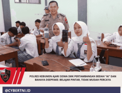 Polres Kebumen Ajari Siswa SMK Pertambangan Bedah “AI” dan Bahaya Deepfake: Belajar Pintar, Tidak Mudah Percaya