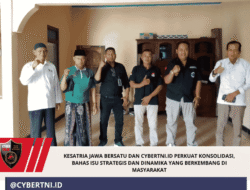 Kesatria Jawa Bersatu dan CyberTNI.id Perkuat Konsolidasi, Bahas Isu Strategis dan Dinamika yang Berkembang di Masyarakat