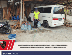 Polsek Karangsambung Kirim Bantuan 1.000 Liter Air Bersih, Pulihkan Akses Warga Dusun Jamus di Tengah Kemarau