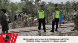 Pembuangan Sampah Liar di Sekitar Makam Singapatra Terbakar, Warga Padamkan Api Sebelum Meluas