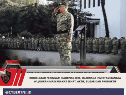 Kodiklatad Peringati HAORNAS 2026, Olahraga Investasi Bangsa Wujudkan Masyarakat Sehat, Aktif, Bugar dan Produktif