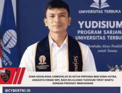 Giwa Govalensa Limbong,SH EX Ketua Pertama BEM Gema Hutba, Anggota FERADI WPI, Raih Kelulusan Yudisium Tepat Waktu Dengan Predikat Memuaskan