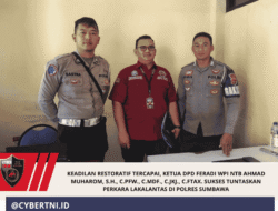 Keadilan Restoratif Tercapai, Ketua DPD FERADI WPI NTB Ahmad Muharom, S.H., C.PFW., C.MDF., C.JKJ., C.FTAX. Sukses Tuntaskan Perkara Lakalantas di Polres Sumbawa