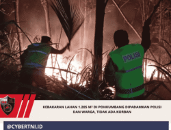 Kebakaran Lahan 1.205 m² di Pohkumbang Dipadamkan Polisi dan Warga, Tidak Ada Korban