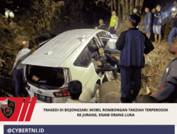 Tragedi di Bojongsari: Mobil Rombongan Takziah Terperosok ke Jurang, Enam Orang Luka