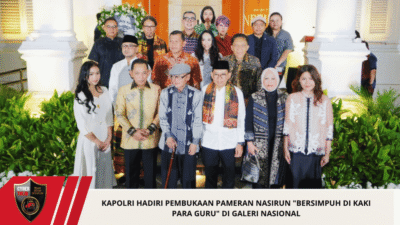 Kapolri Hadiri Pembukaan Pameran Nasirun “Bersimpuh di Kaki Para Guru” di Galeri Nasional