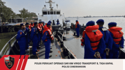 Polri Perkuat Operasi SAR KM Virgo Transport 8, Tiga Kapal Polisi Dikerahkan