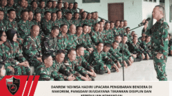 Danrem 163/WSA Hadiri Upacara Pengibaran Bendera di Makorem, Pangdam IX/Udayana Tekankan Disiplin dan Kepedulian Komandan