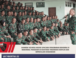 Danrem 163/WSA Hadiri Upacara Pengibaran Bendera di Makorem, Pangdam IX/Udayana Tekankan Disiplin dan Kepedulian Komandan