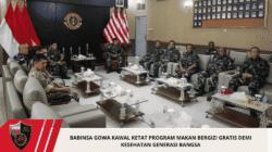 Babinsa Gowa Kawal Ketat Program Makan Bergizi Gratis Demi Kesehatan Generasi Bangsa