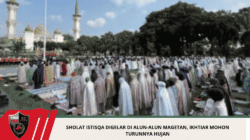 Sholat Istisqa Digelar di Alun-Alun Magetan, Ikhtiar Mohon Turunnya Hujan