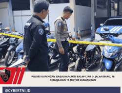 Polres Kuningan Gagalkan Aksi Balap Liar di Jalan Baru, 26 Remaja dan 15 Motor Diamankan