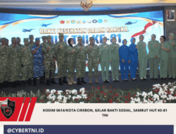 Kodim 0614/Kota Cirebon, Gelar Bakti Sosial, Sambut HUT Ke-81 TNI
