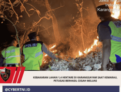 Kebakaran Lahan 1,4 Hektare di Karanggayam Saat Kemarau, Petugas Berhasil Cegah Meluas