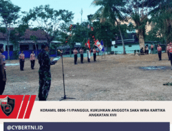 Koramil 0806-11/Panggul Kukuhkan Anggota Saka Wira Kartika Angkatan XVII