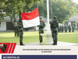UPACARA BENDERA RUTIN MINGGUAN SATUAN BEKANGDAM IX/UDAYANA