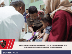 Kapolda Jateng Kunjungi Pasien CTEV di Karanganyar: Beri Dukungan, Dorong Orang Tua Tetap Berharap