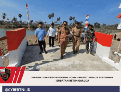 Warga Desa Pabundukang Gowa Sambut Syukur Peresmian Jembatan Beton Garuda