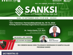 RRI Cirebon Bahas Zero Tolerance Kekerasan di Kampus dalam Program SANKSI