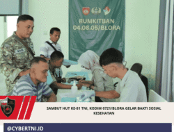 Sambut HUT Ke-81 TNI, Kodim 0721/Blora Gelar Bakti Sosial Kesehatan