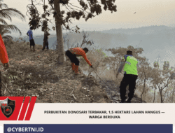 Perbukitan Donosari Terbakar, 1,5 Hektare Lahan Hangus — Warga Berduka