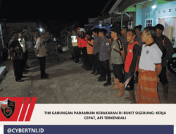 Tim Gabungan Padamkan Kebakaran di Bukit Sigerung: Kerja Cepat, Api Terkendali