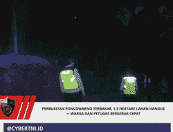Perbukitan Poncowarno Terbakar, 1,5 Hektare Lahan Hangus — Warga dan Petugas Bergerak Cepat