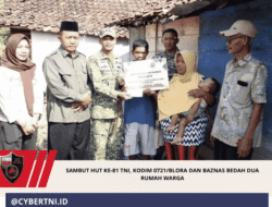 Sambut HUT ke-81 TNI, Kodim 0721/Blora dan BAZNAS Bedah Dua Rumah Warga