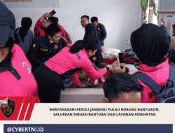 Bhayangkari Peduli Jangkau Pulau Borang Banyuasin, Salurkan Ribuan Bantuan dan Layanan Kesehatan