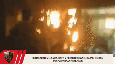 Kebakaran Melanda SMPN 2 Perak Jombang, Ruang BK dan Perpustakaan Terbakar