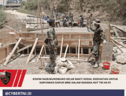 Kodim 0428/Mukomuko Gelar Bakti Sosial Kesehatan untuk Karyawan Dapur MBG dalam Rangka HUT TNI ke-81