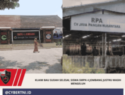 KLAIM BAU SUDAH SELESAI, SISWA SMPN 4 JOMBANG JUSTRU MASIH MENGELUH