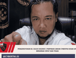 Pengeroyokan M. Soleh Disorot, Pimpinan Umum CyberTNI Desak APH Bergerak Cepat dan Tegas