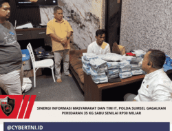 Sinergi Informasi Masyarakat dan Tim IT, Polda Sumsel Gagalkan Peredaran 35 Kg Sabu Senilai Rp30 Miliar