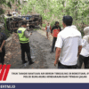 Truk Tangki Bantuan Air Bersih Terguling di Bobotsari, Evakuasi Polisi Buru-buru Kendaraan dari Tengah Jalan
