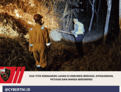 Dua Titik Kebakaran Lahan di Kebumen Berhasil Dipadamkan, Petugas dan Warga Bersinergi