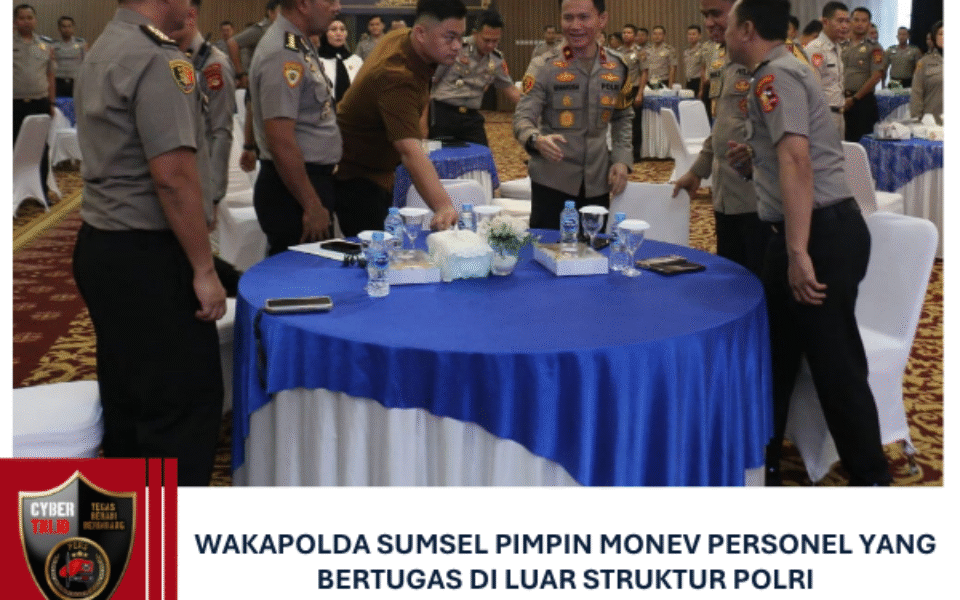 Wakapolda Sumsel Pimpin Monev Personel yang Bertugas di Luar Struktur Polri