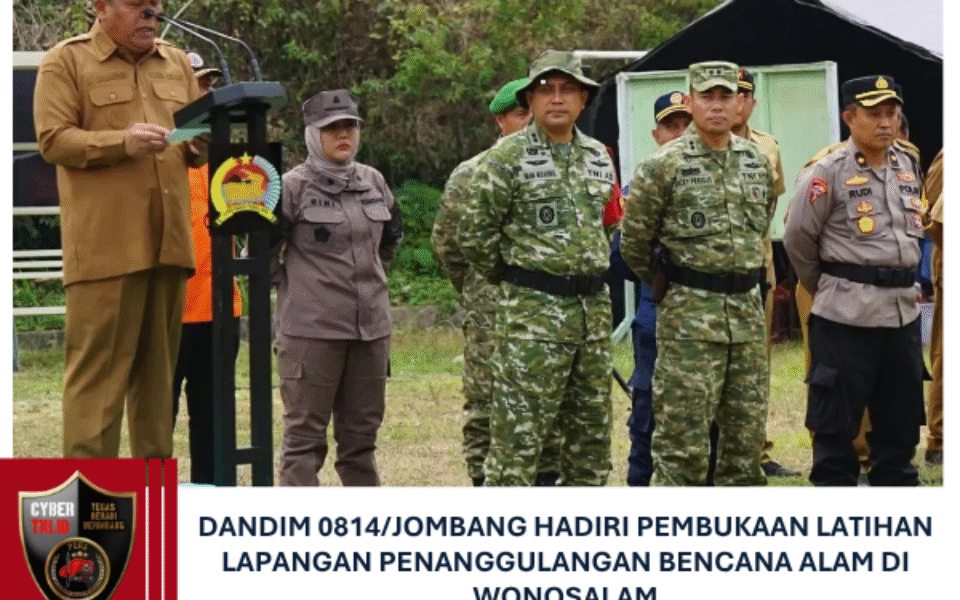 Dandim 0814/Jombang Hadiri Pembukaan Latihan Lapangan Penanggulangan Bencana Alam di Wonosalam