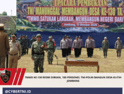 TMMD ke-130 Resmi Dibuka, 150 Personel TNI-Polri Bangun Desa Klitih Jombang