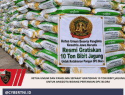 Ketua Umum dan Panglima Sepakat Gratiskan 10 Ton Bibit Jagung untuk Anggota Bidang Pertanian DPC Blora